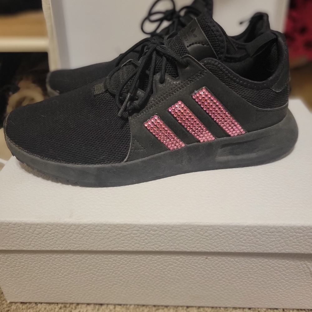Pink Swarovski Crystal Adidas